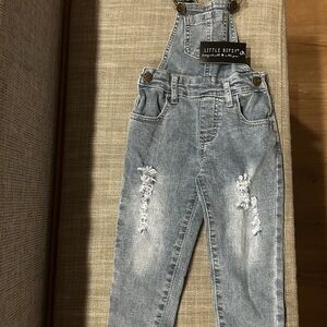 Little Bipsy Light Wash Denim Overalls NWT